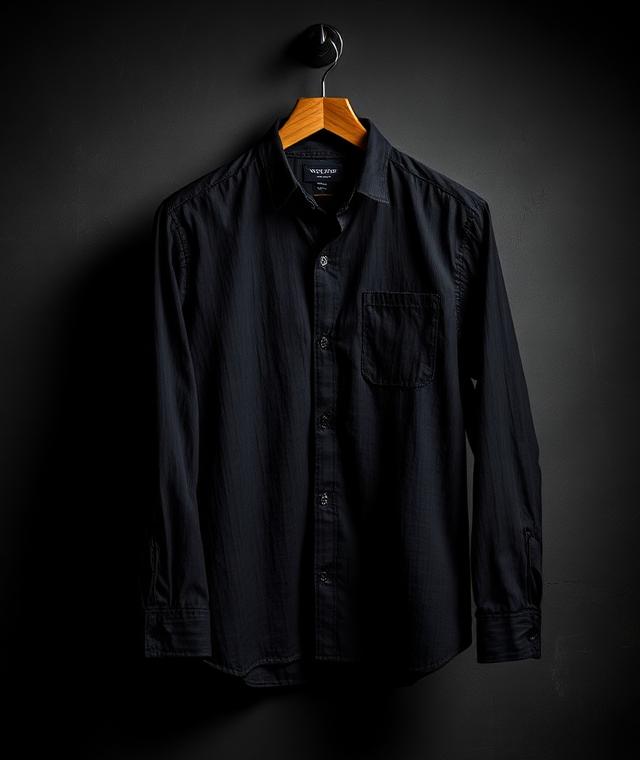 Noir Crinkle Shirt